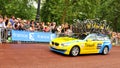 Tinkoff-Saxo team in the Tour de France Royalty Free Stock Photo